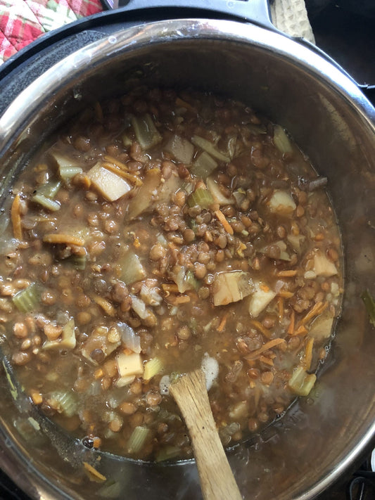 Instant pot Lentil Stew