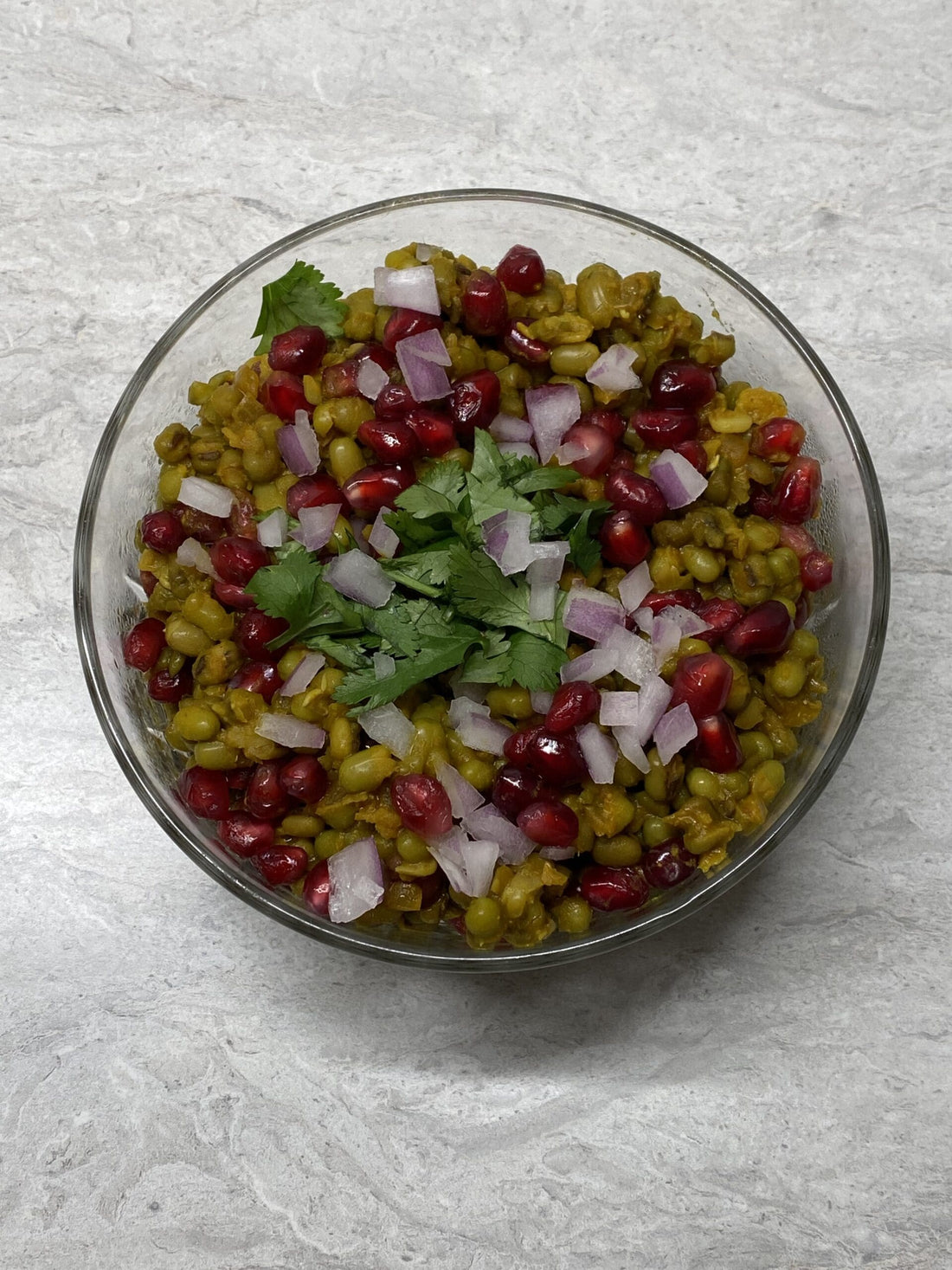 Pomegranate Mung Bean Salad