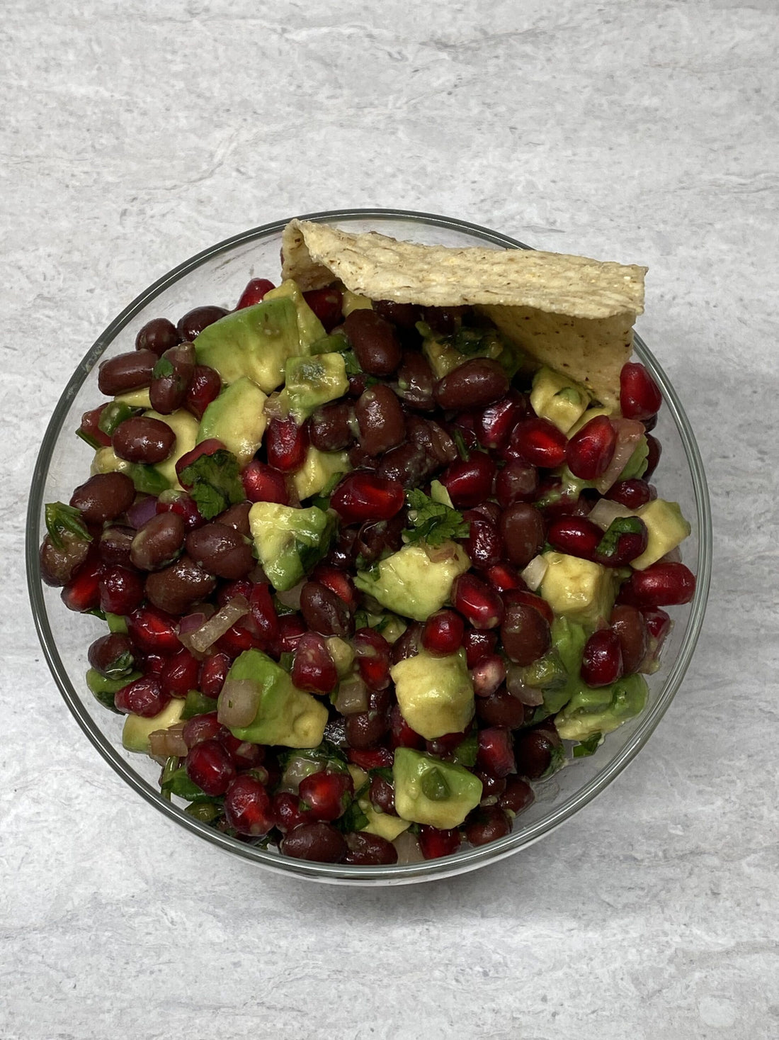 Pomegranate Avocado Bean Salsa