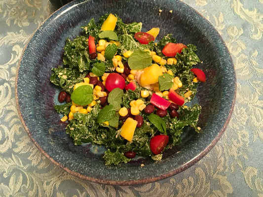 Persian Lime Massaged Kale Salad 