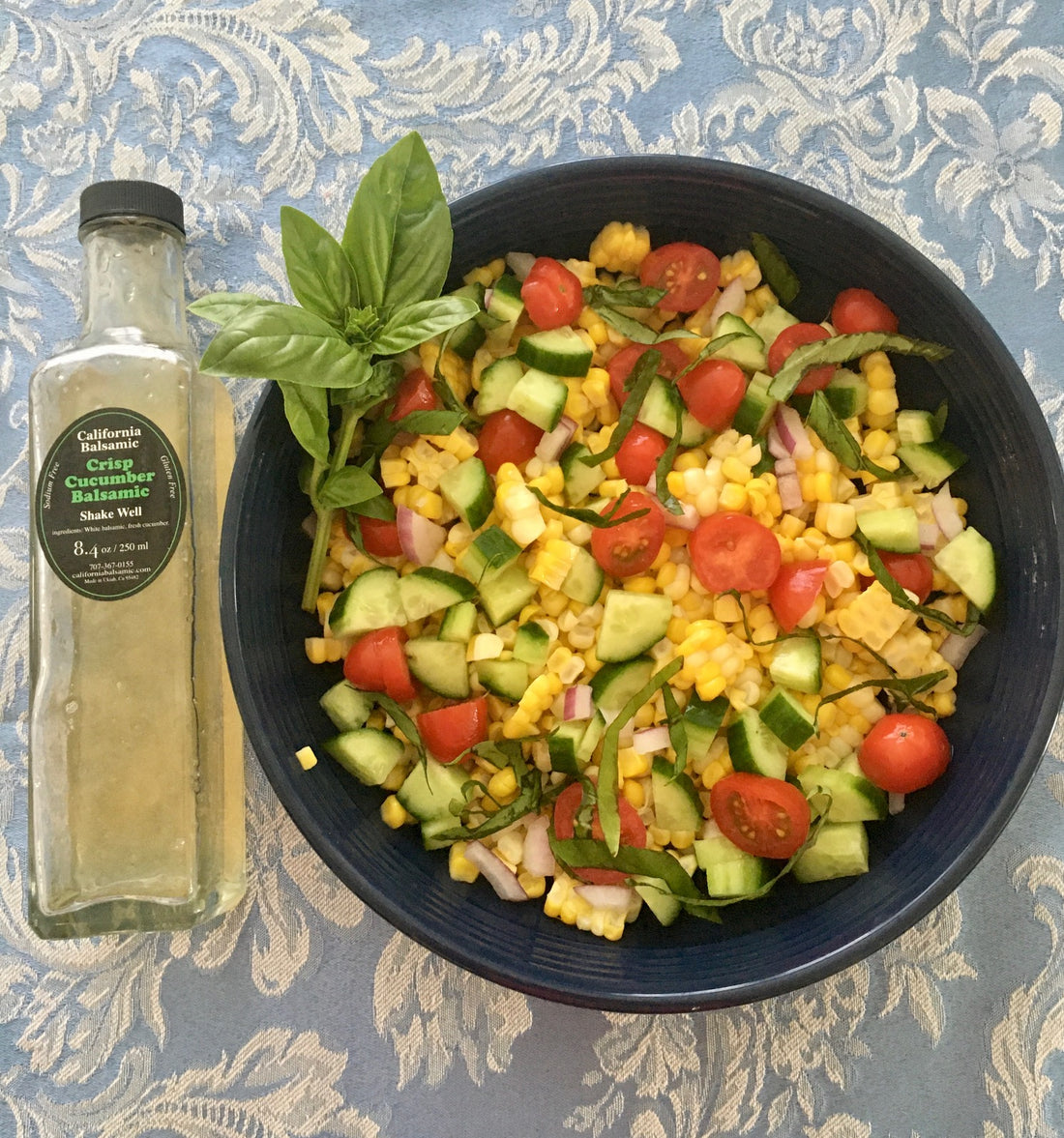 Tomato, Cucumber and Corn Salad