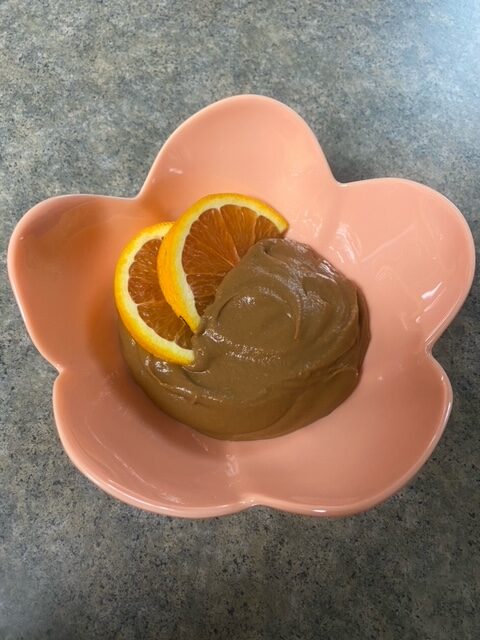 Chocolate Orange Spice Sweet Potato Pudding