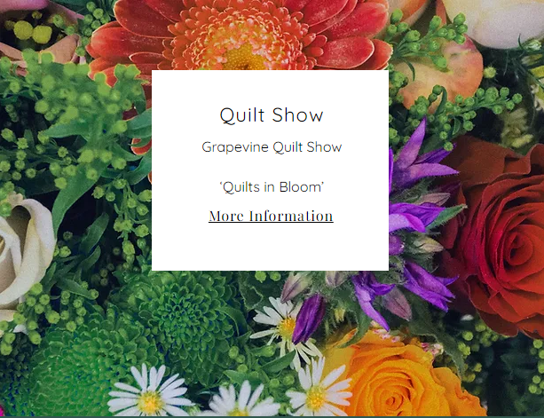 Quilts in Bloom 2024 Quilt Show – Ukiah, CA May 4 – 5